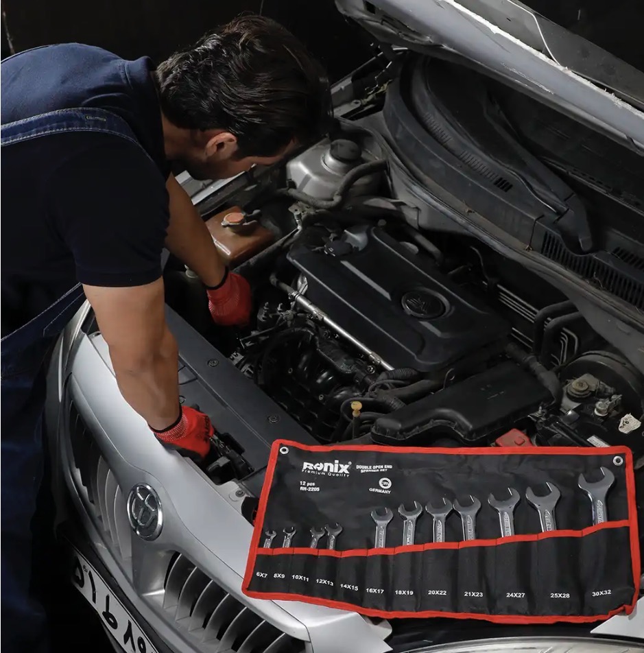 آچار دو سر تخت رونیکس مدل RH-2205 مجموعه 12 عددی