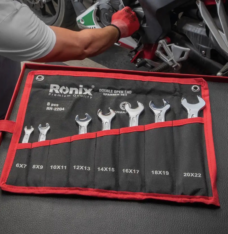 آچار دو سر تخت رونیکس مدل RH-2204 مجموعه 8 عددی
