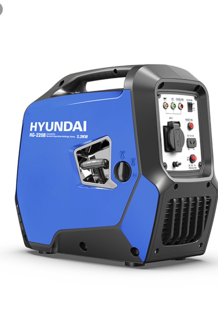 موتور برق اینورتر هیوندای 2.2 کیلو وات یک سیلندر چهار زمانه بنزینی مدل HG-2208